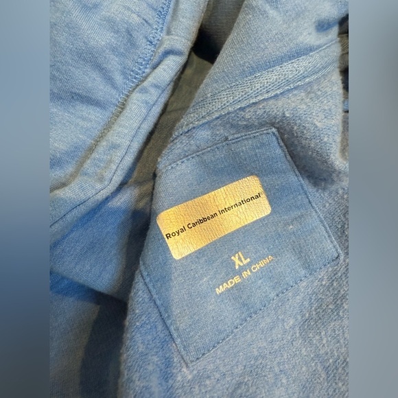 Royal Caribbean Women’s Blue Zip Up Hoodie Size XL - Picture 4 of 4